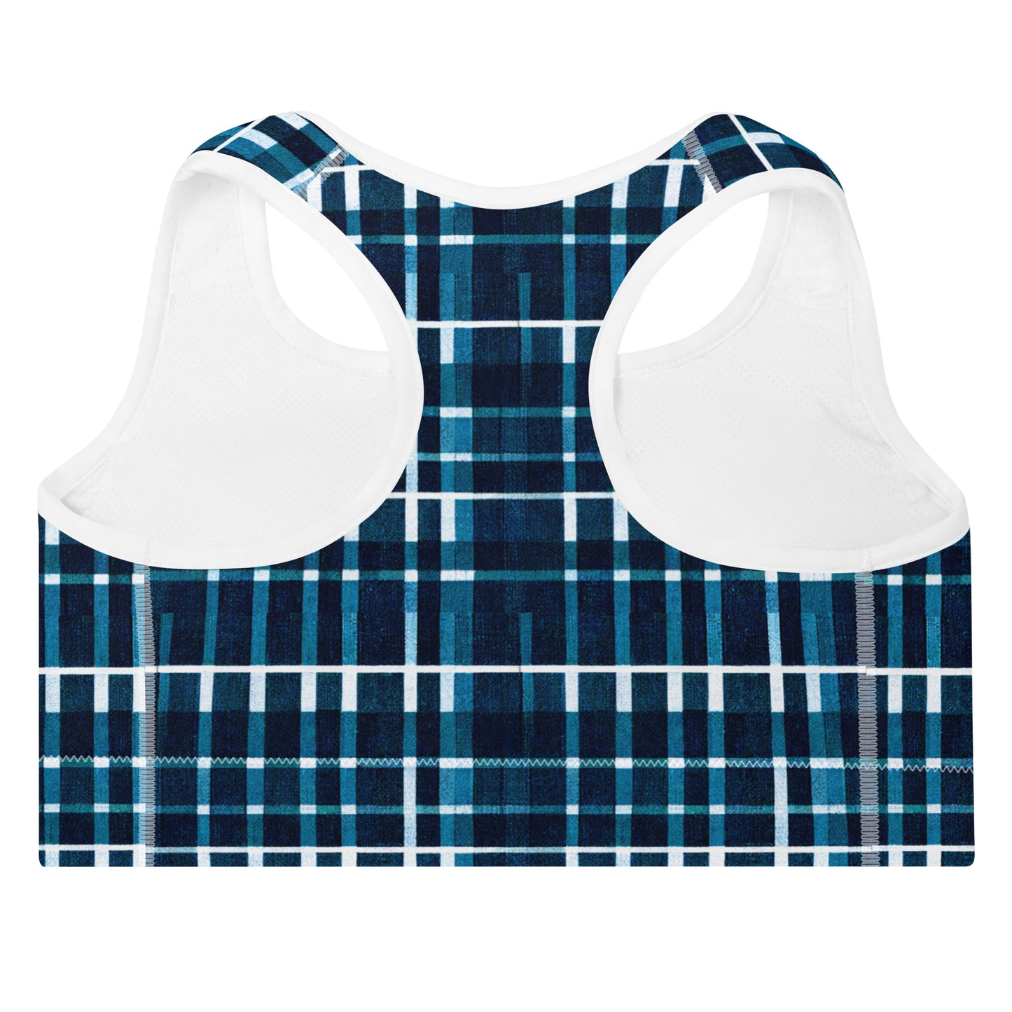 Royal Blue Scottish Heritage Padded Sports Bra