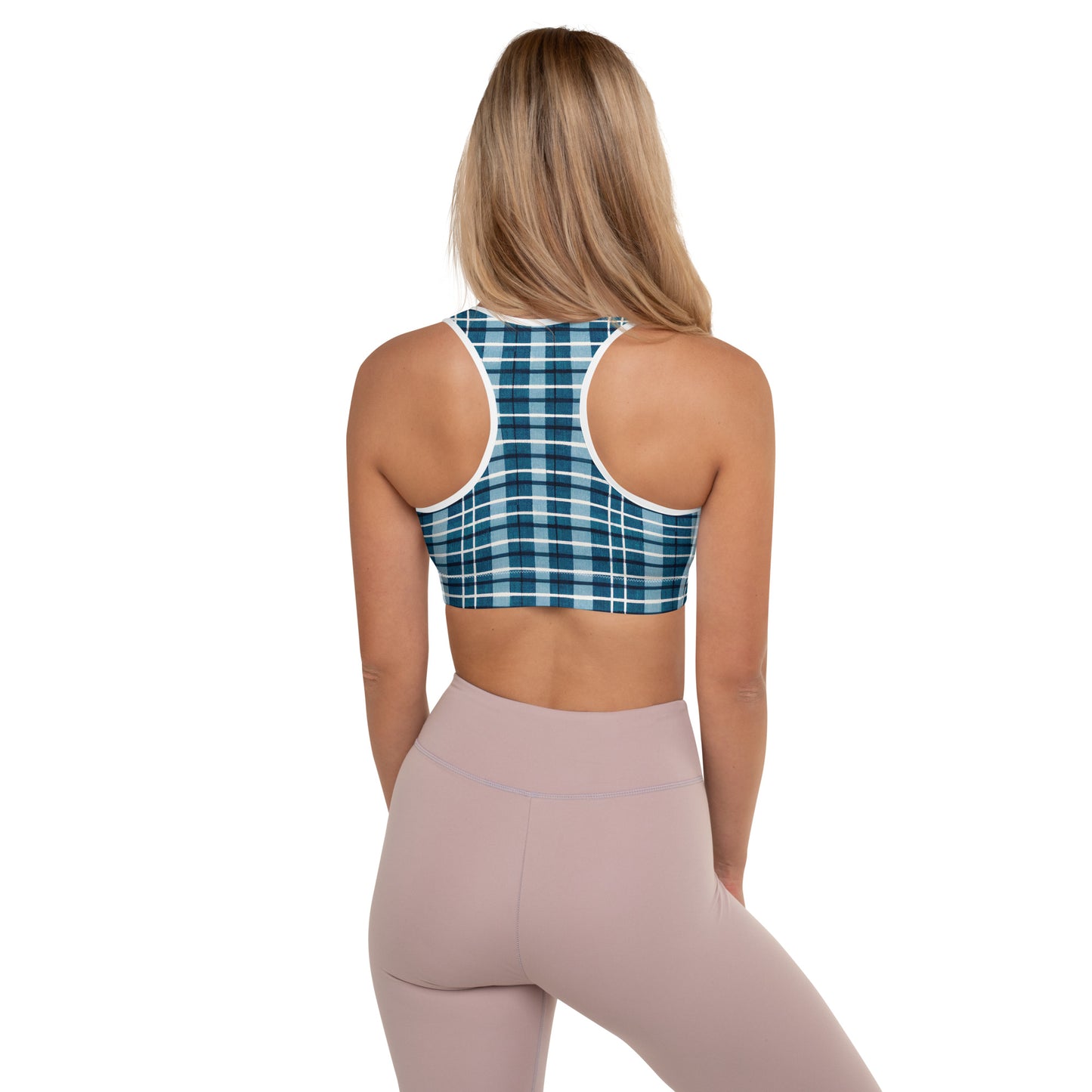 Scotsman’s Skyward Plaid Padded Sports Bra