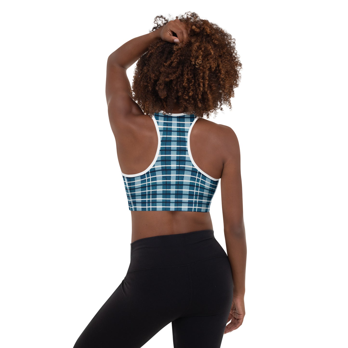 Scotsman’s Skyward Plaid Padded Sports Bra