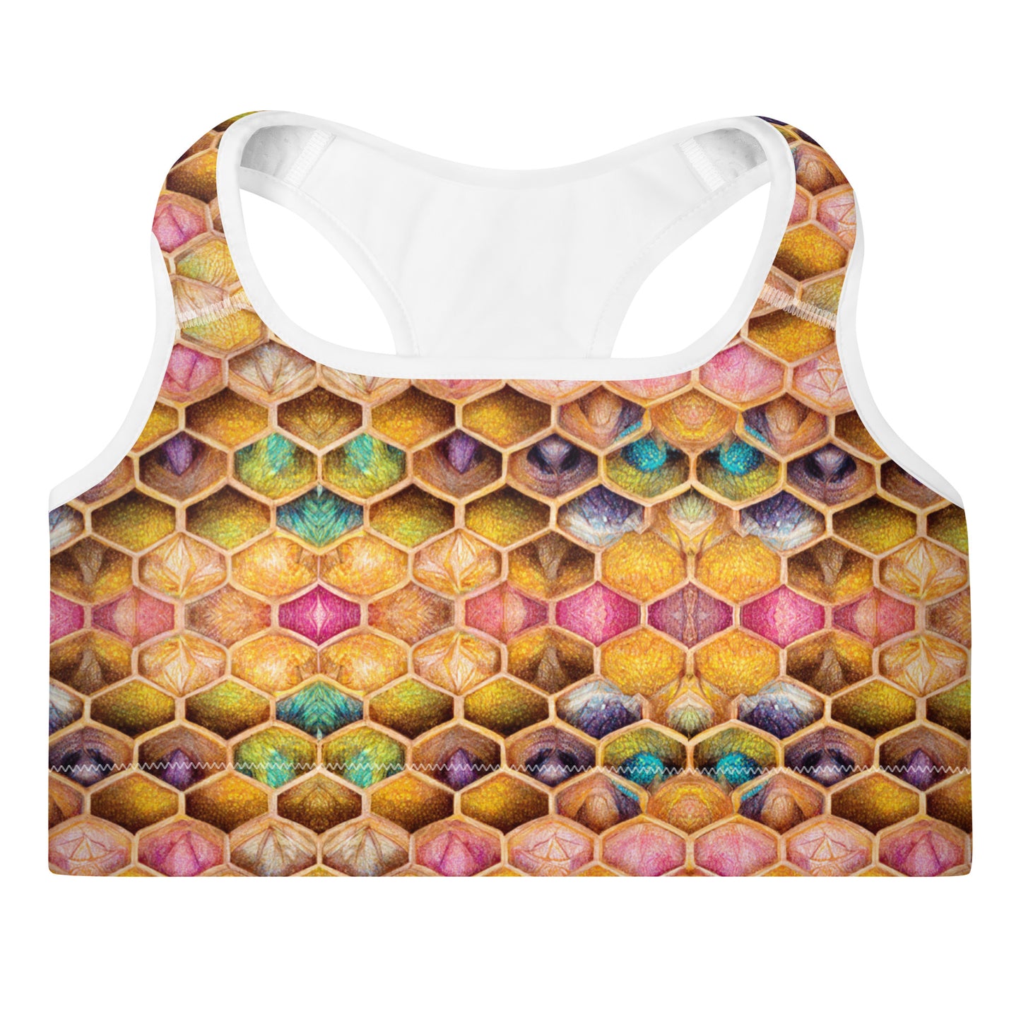 Rainbow Hive Radiance Padded Sports Bra