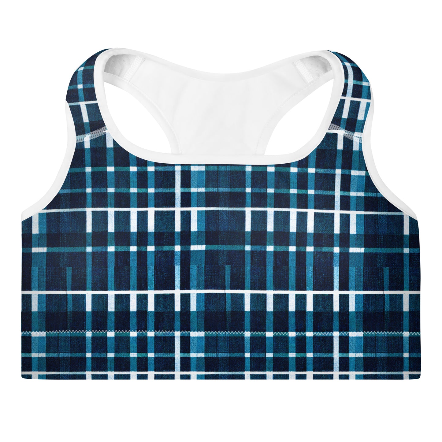 Royal Blue Scottish Heritage Padded Sports Bra