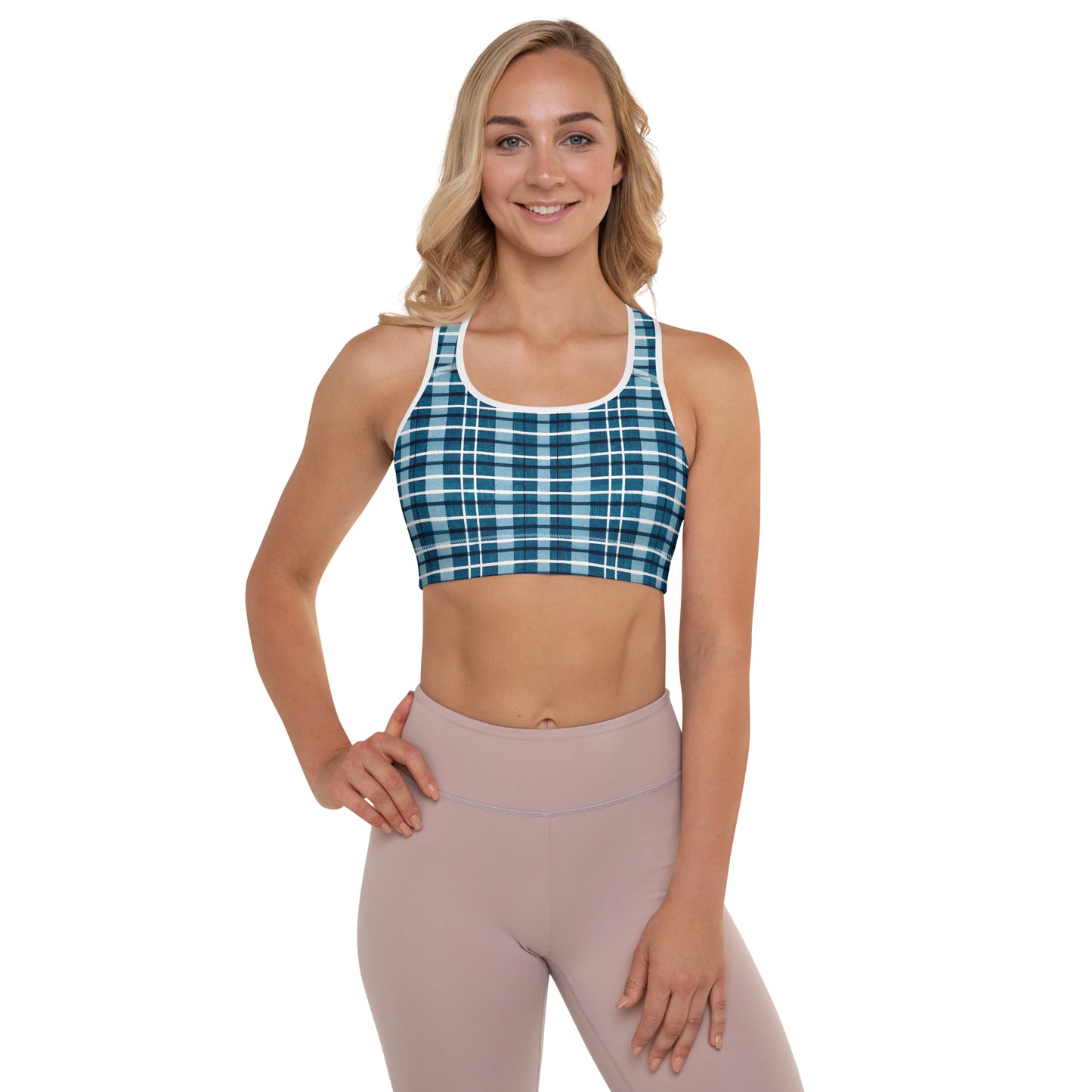 Scotsman’s Skyward Plaid Padded Sports Bra