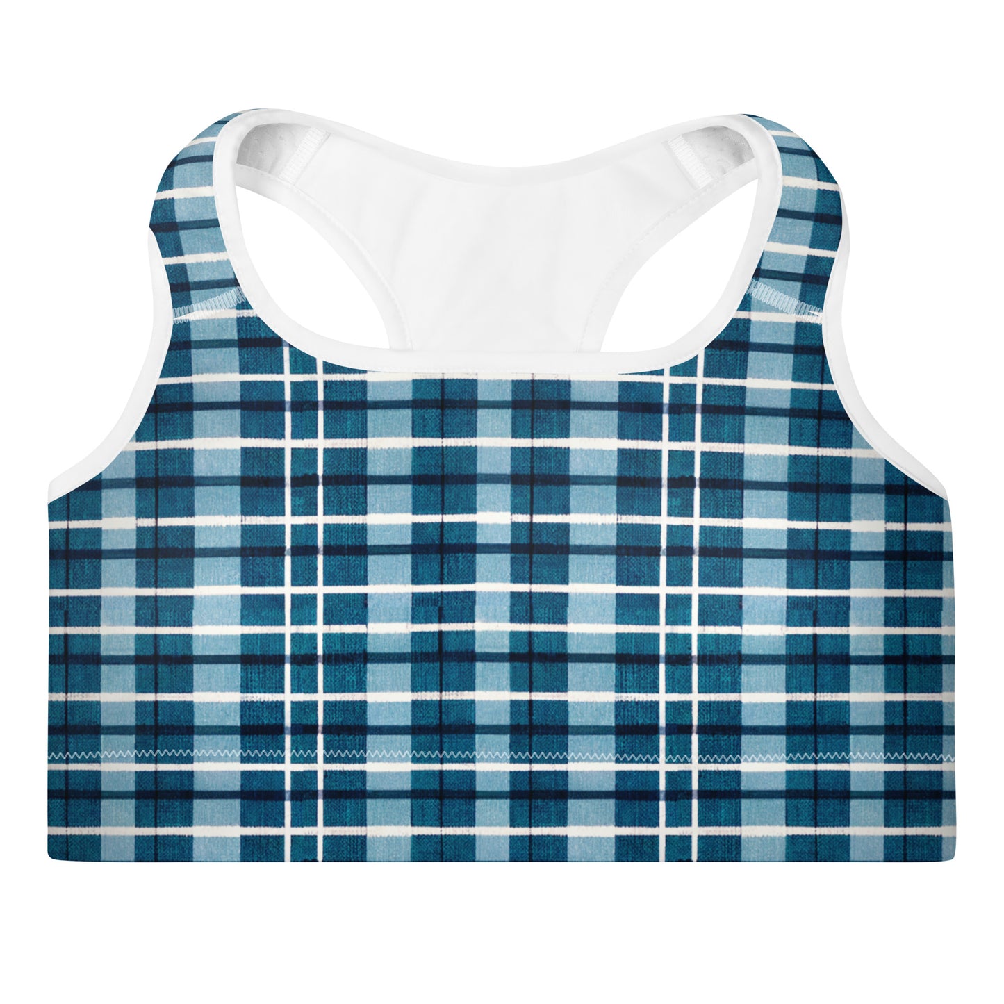 Scotsman’s Skyward Plaid Padded Sports Bra