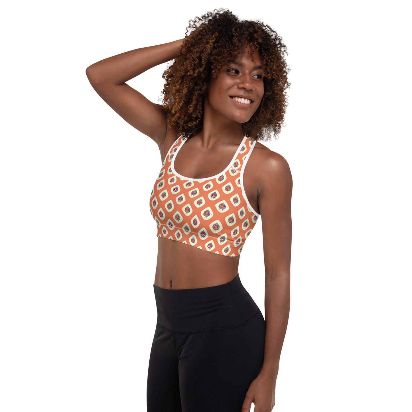 Mango Tango Padded Sports Bra