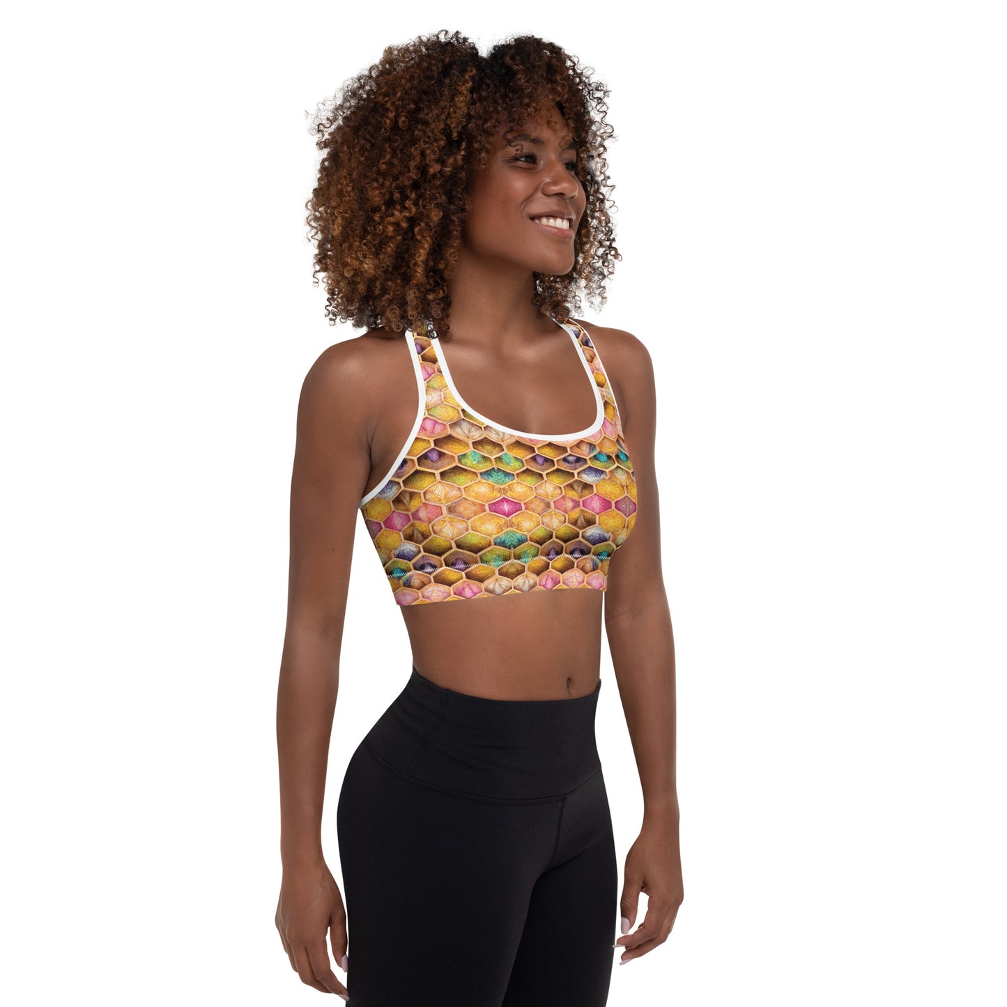 Rainbow Hive Radiance Padded Sports Bra