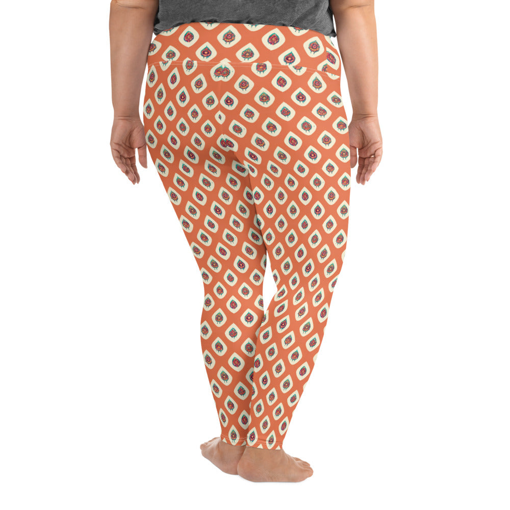 Mango Tango Plus Size Leggings