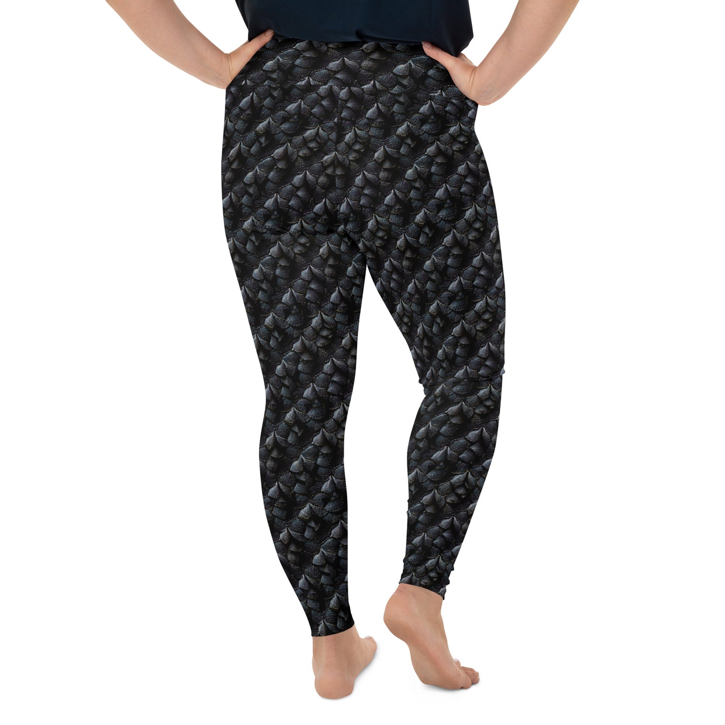 Onyxxor, the Cliff Sentinel Dragon Plus Size Leggings