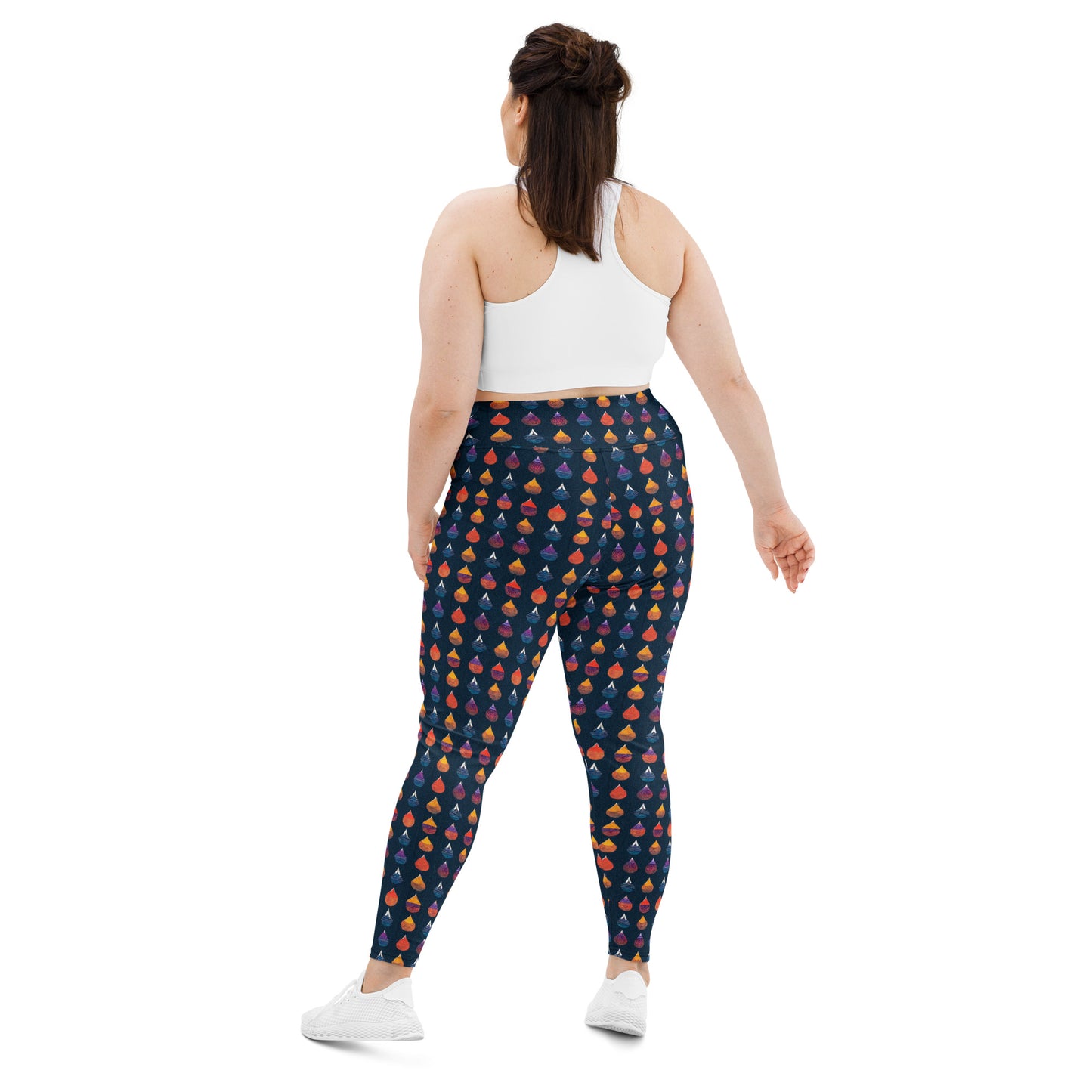 Prismatic Precipitation Plus Size Leggings