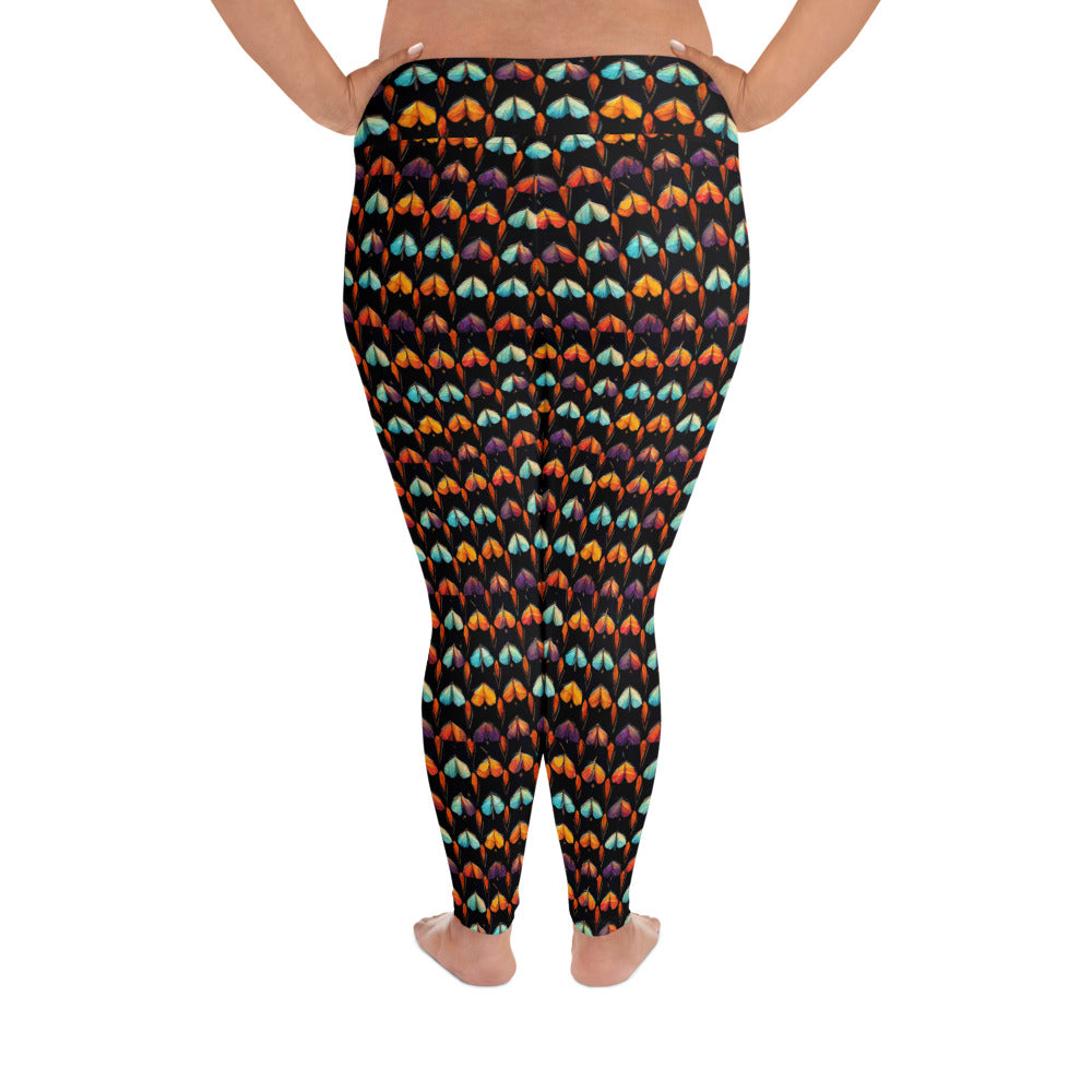 Quilted Wings Plus Size Leggings