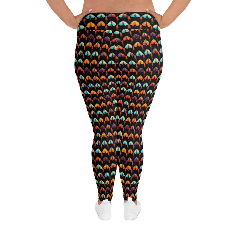 Quilted Wings Plus Size Leggings