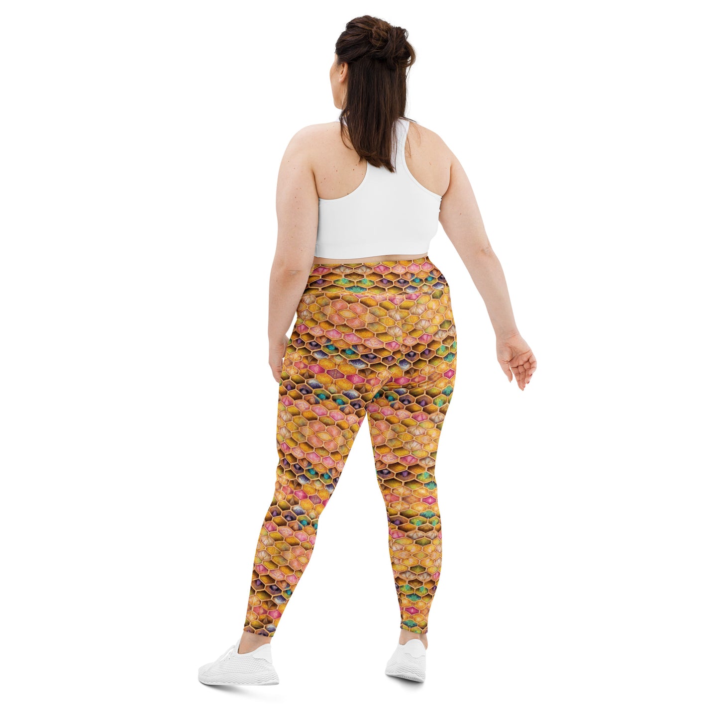 Rainbow Hive Radiance Plus Size Leggings