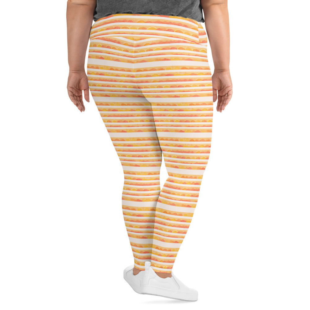 Rising Sun Plus Size Leggings