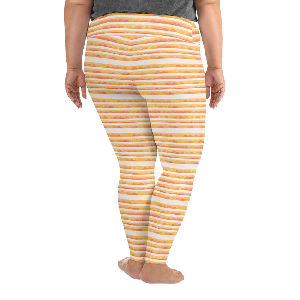 Rising Sun Plus Size Leggings