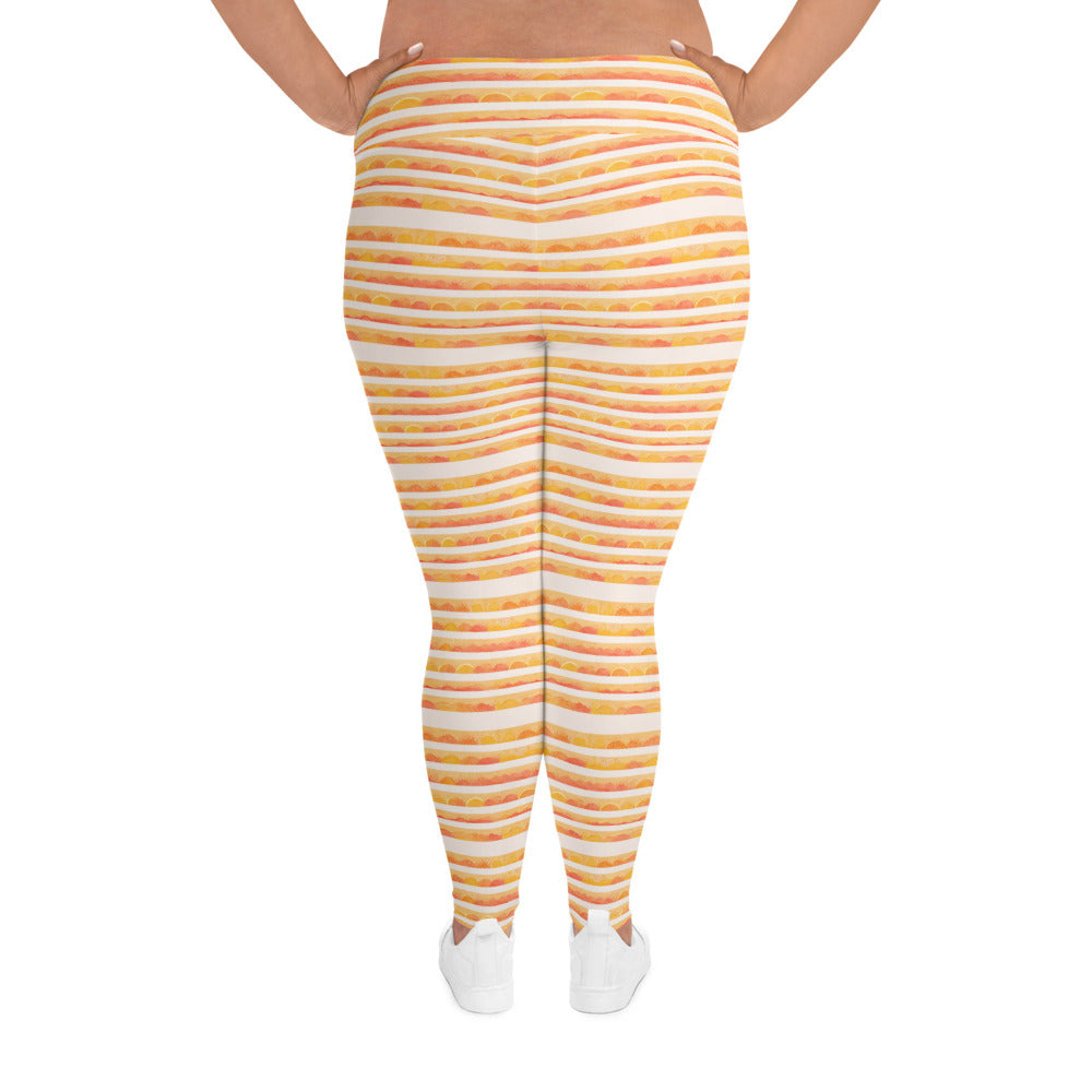 Rising Sun Plus Size Leggings