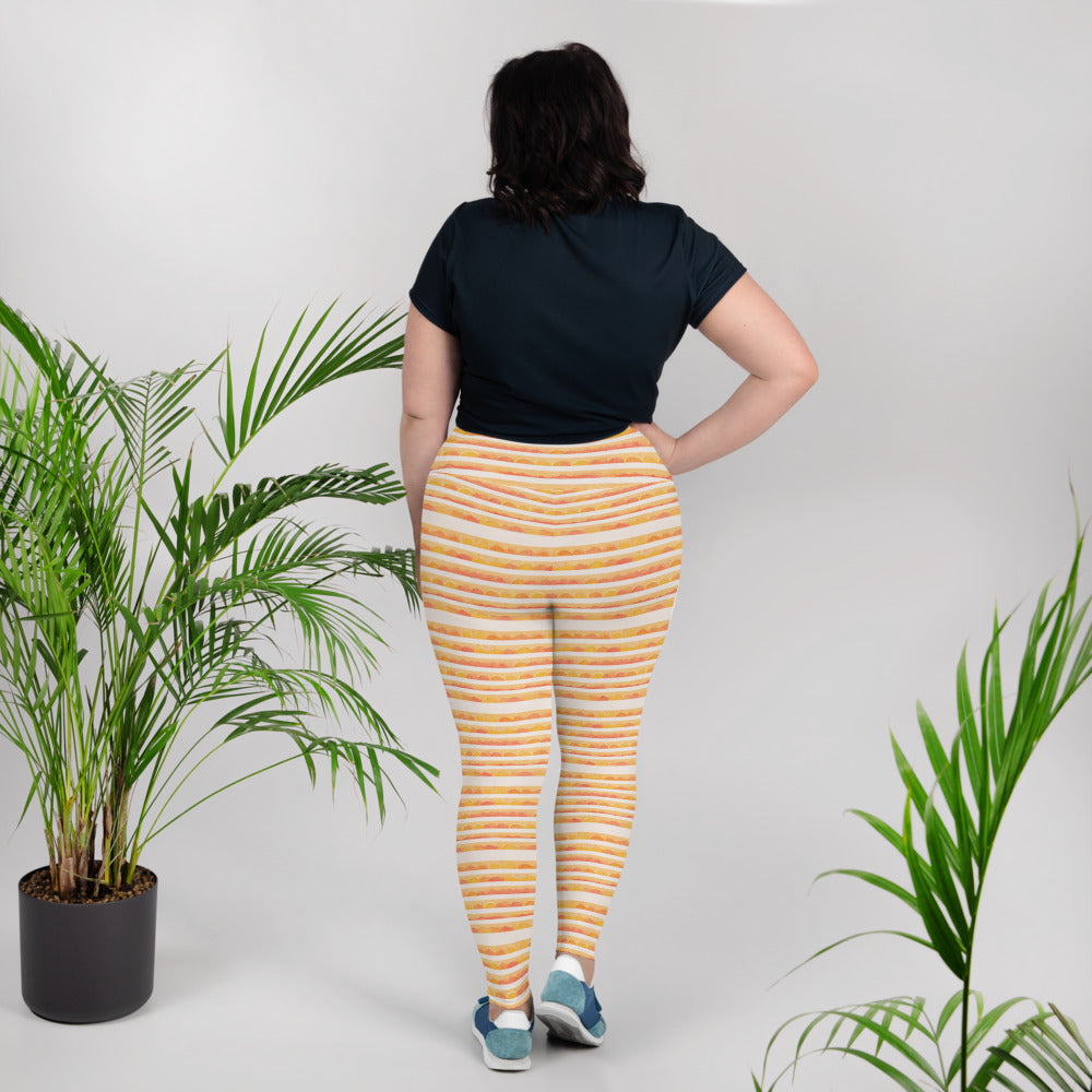 Rising Sun Plus Size Leggings