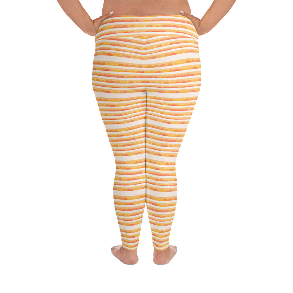 Rising Sun Plus Size Leggings