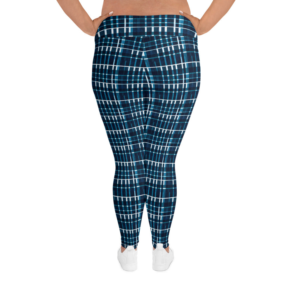 Royal Blue Scottish Heritage Plus Size Leggings