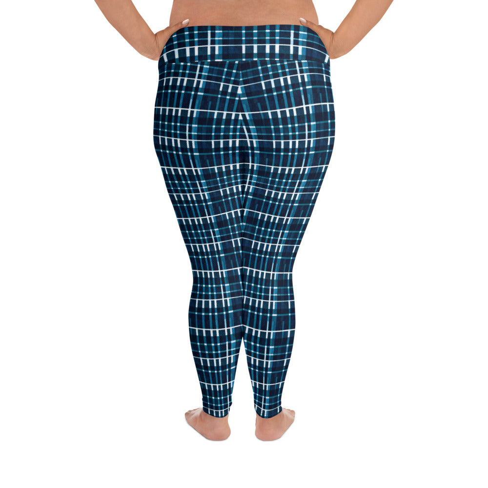 Royal Blue Scottish Heritage Plus Size Leggings