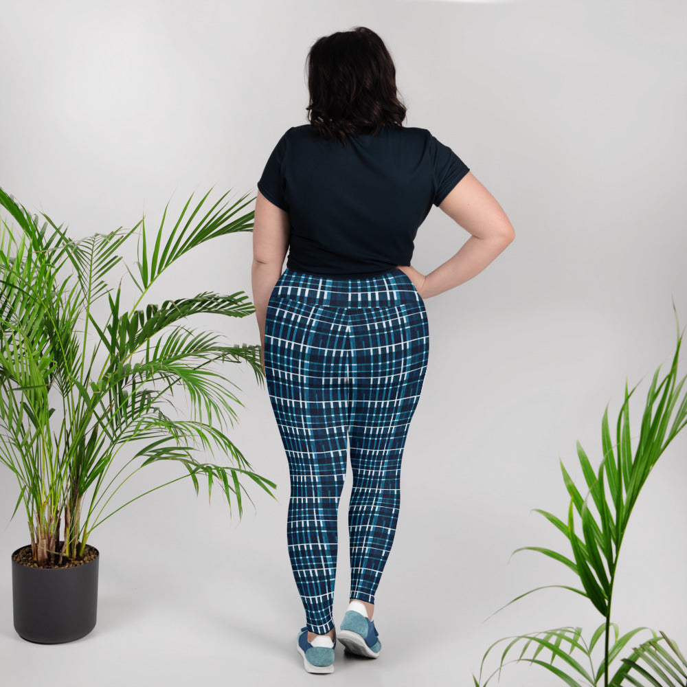 Royal Blue Scottish Heritage Plus Size Leggings