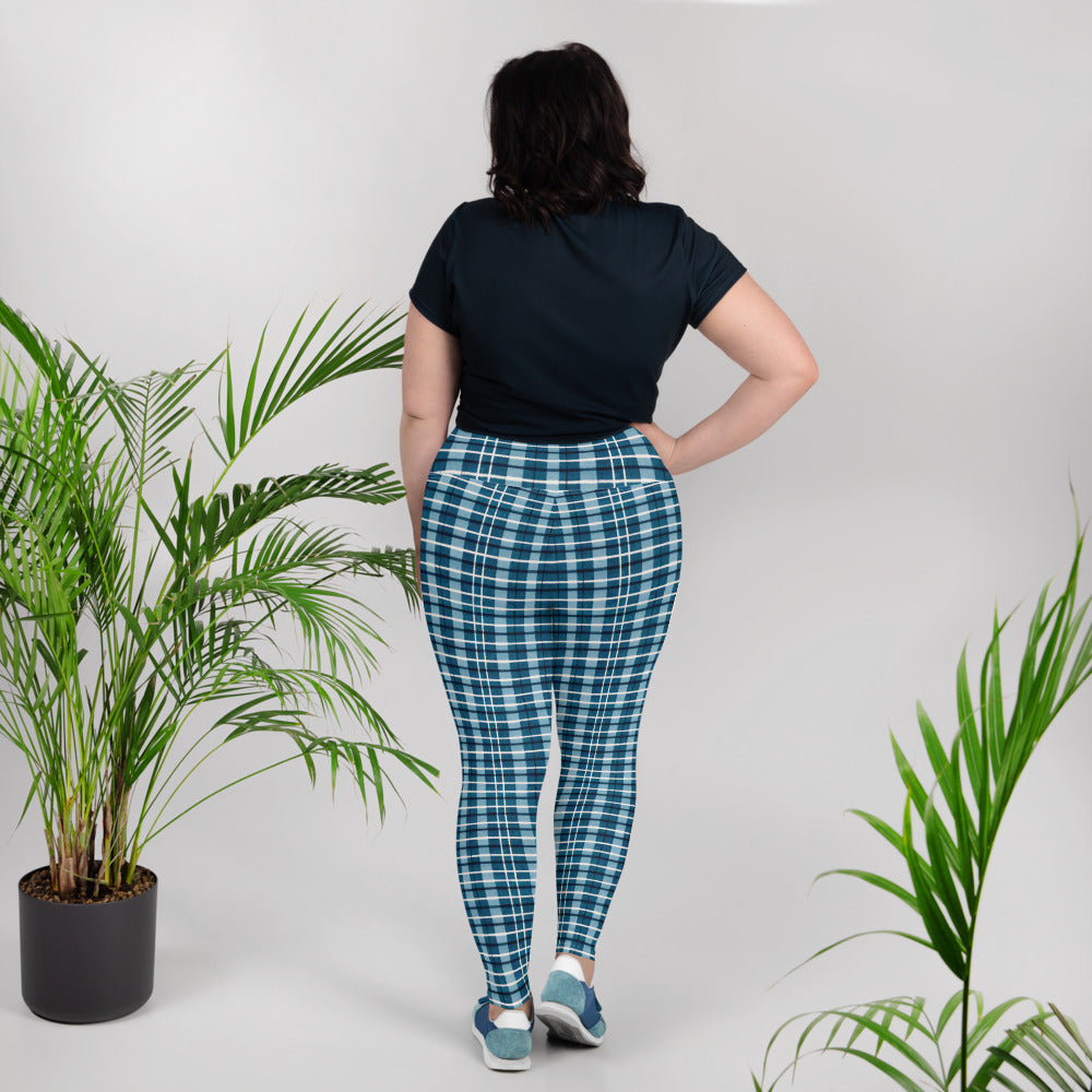 Scotsman’s Skyward Plaid Plus Size Leggings