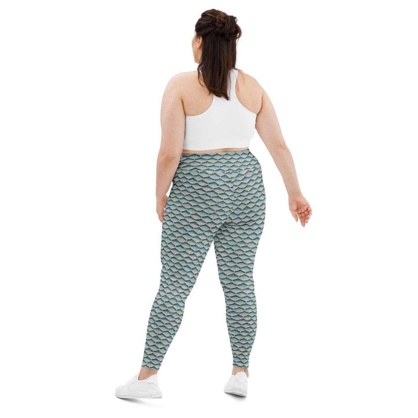 Seafoam Scales Plus Size Leggings