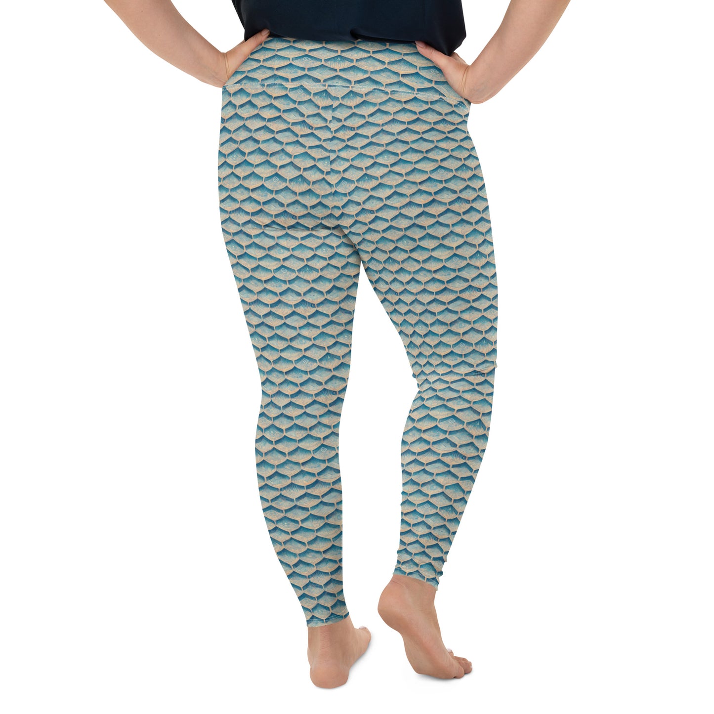 Seafoam Scales Plus Size Leggings