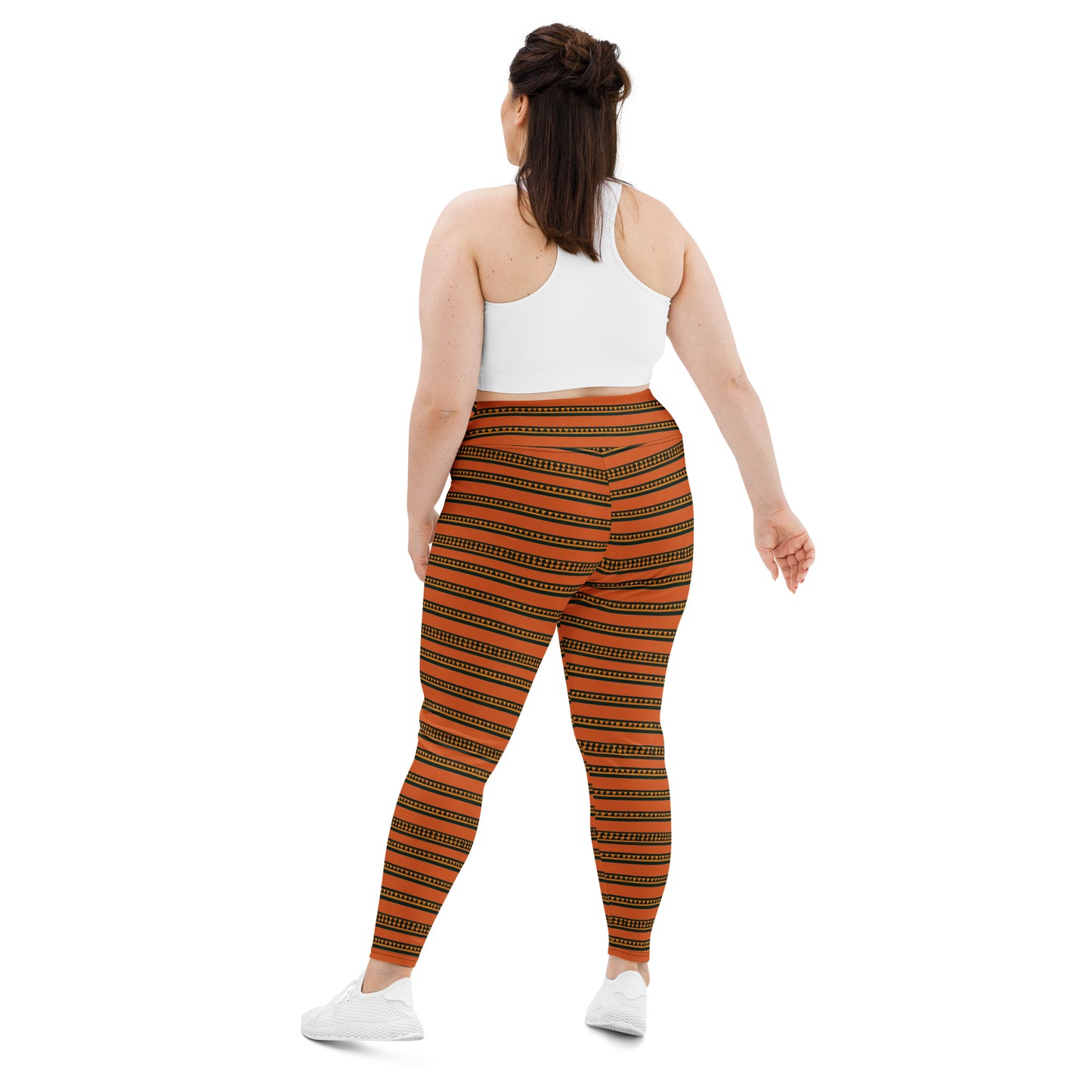 Timbuktu Tangerine Tapestry Plus Size Leggings