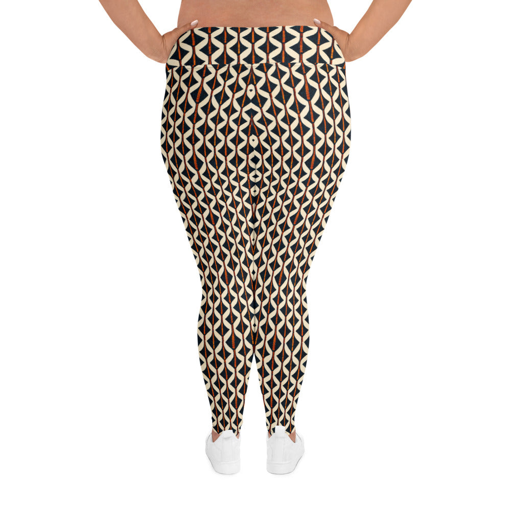 Tribal Tones In Harmony Plus Size Leggings