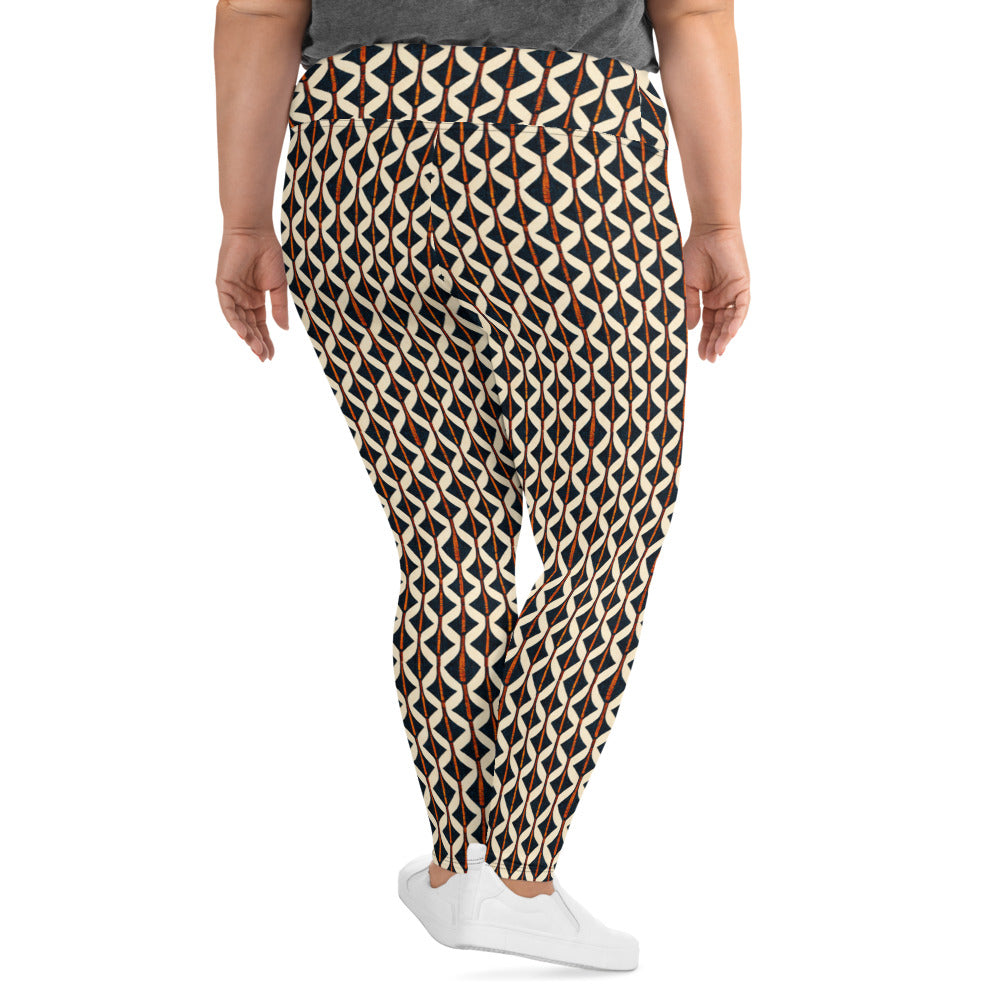 Tribal Tones In Harmony Plus Size Leggings