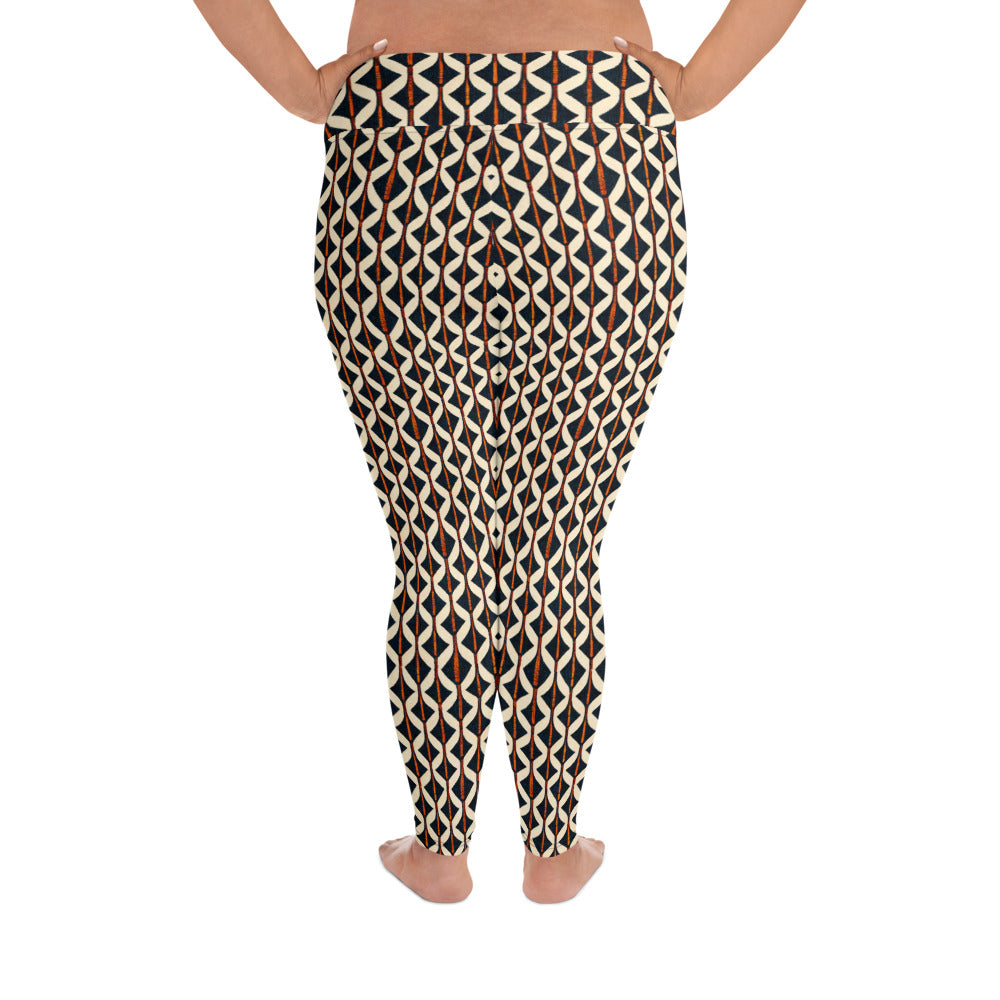 Tribal Tones In Harmony Plus Size Leggings