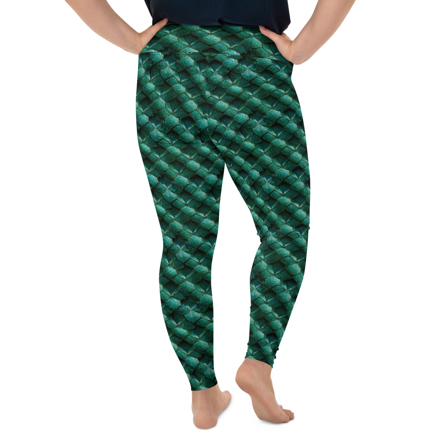 Emeralda the Great Forest Dragon Plus Size Leggings