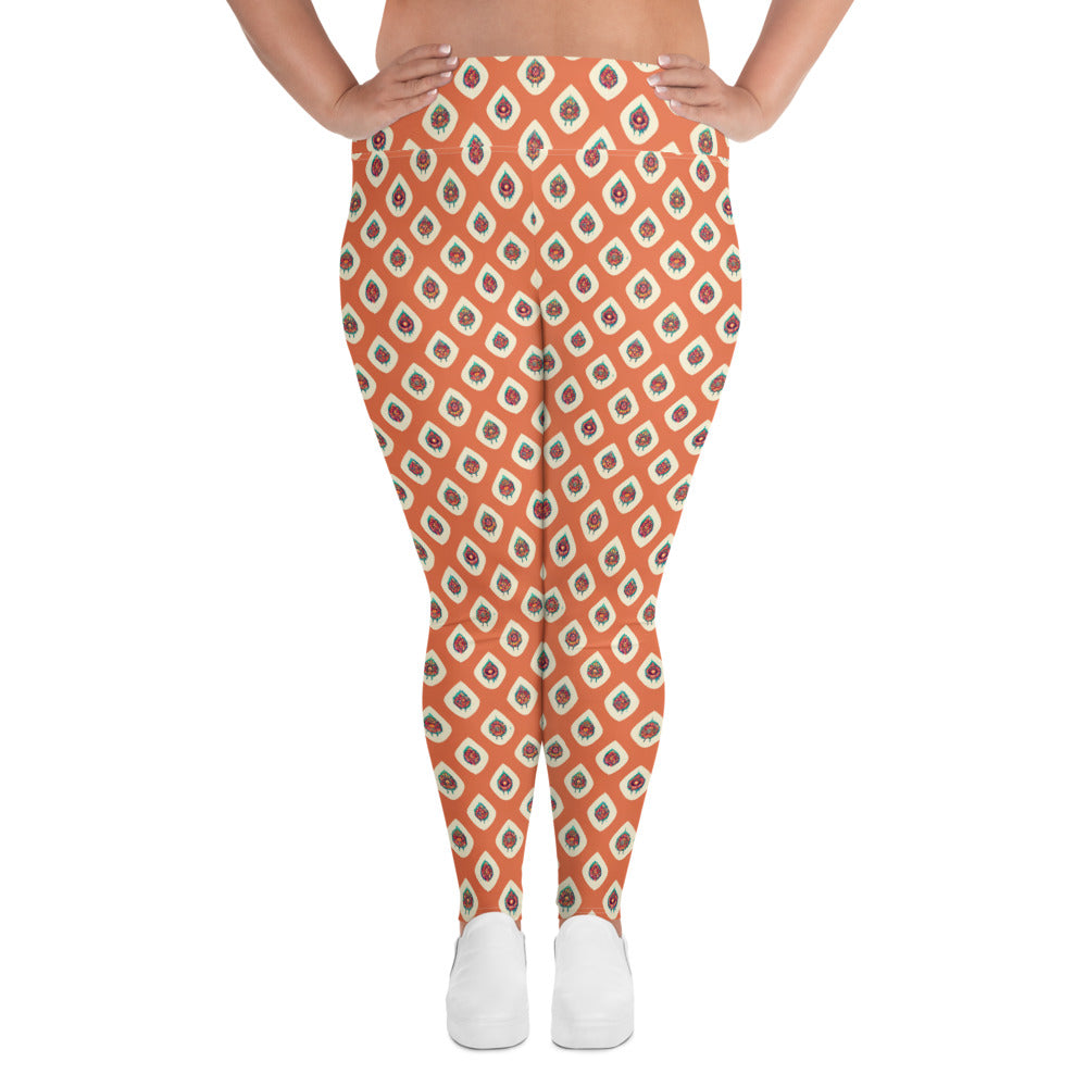 Mango Tango Plus Size Leggings