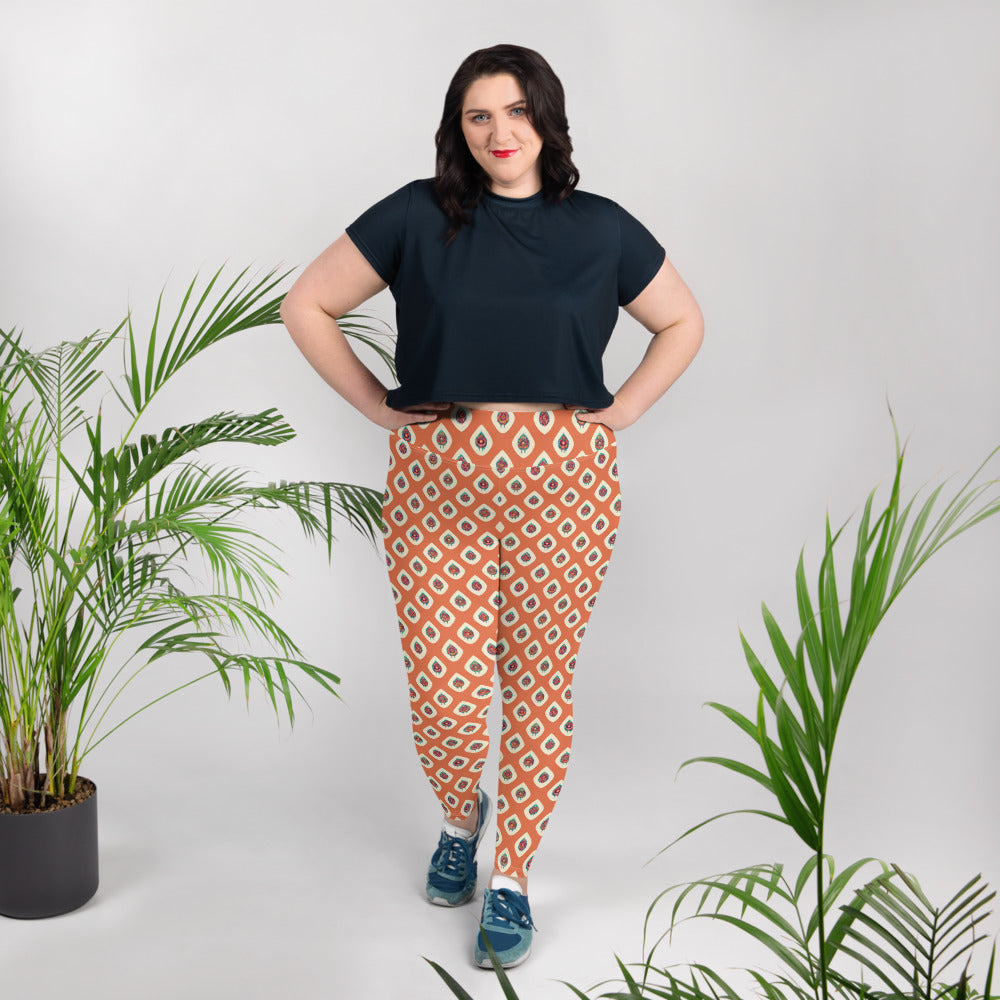 Mango Tango Plus Size Leggings