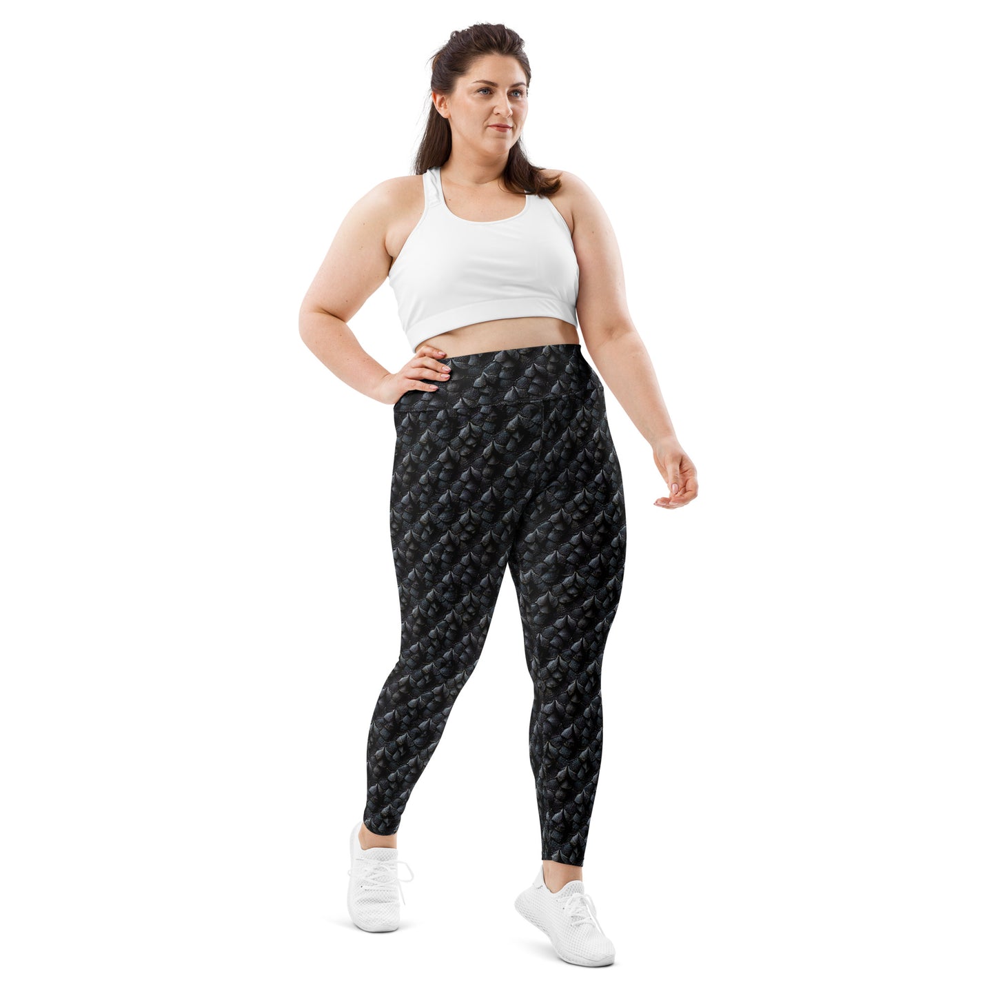 Onyxxor, the Cliff Sentinel Dragon Plus Size Leggings