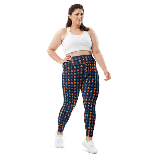 Prismatic Precipitation Plus Size Leggings