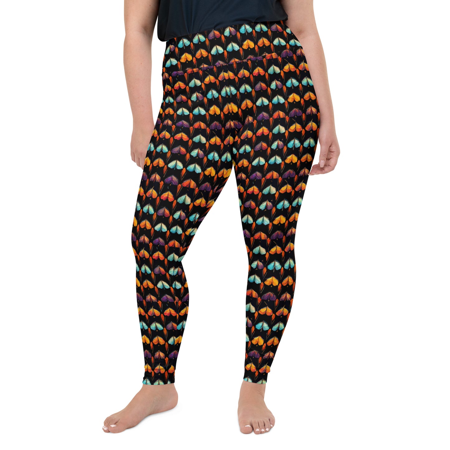 Quilted Wings Plus Size Leggings