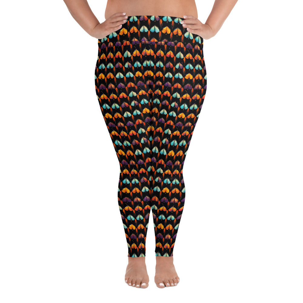 Quilted Wings Plus Size Leggings