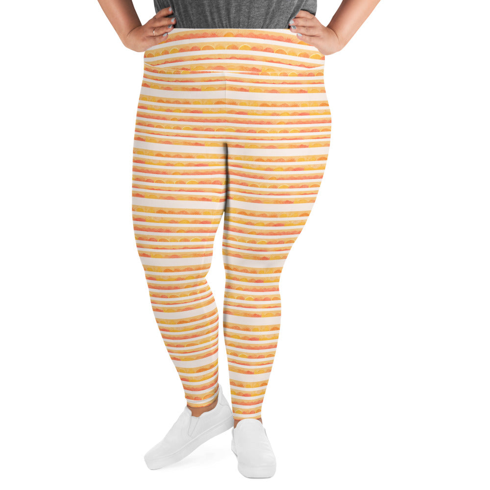 Rising Sun Plus Size Leggings