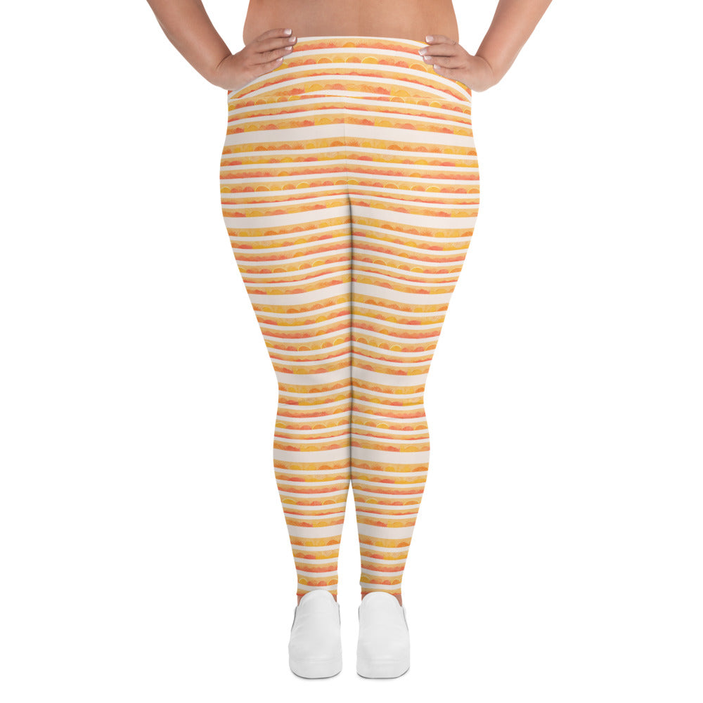 Rising Sun Plus Size Leggings