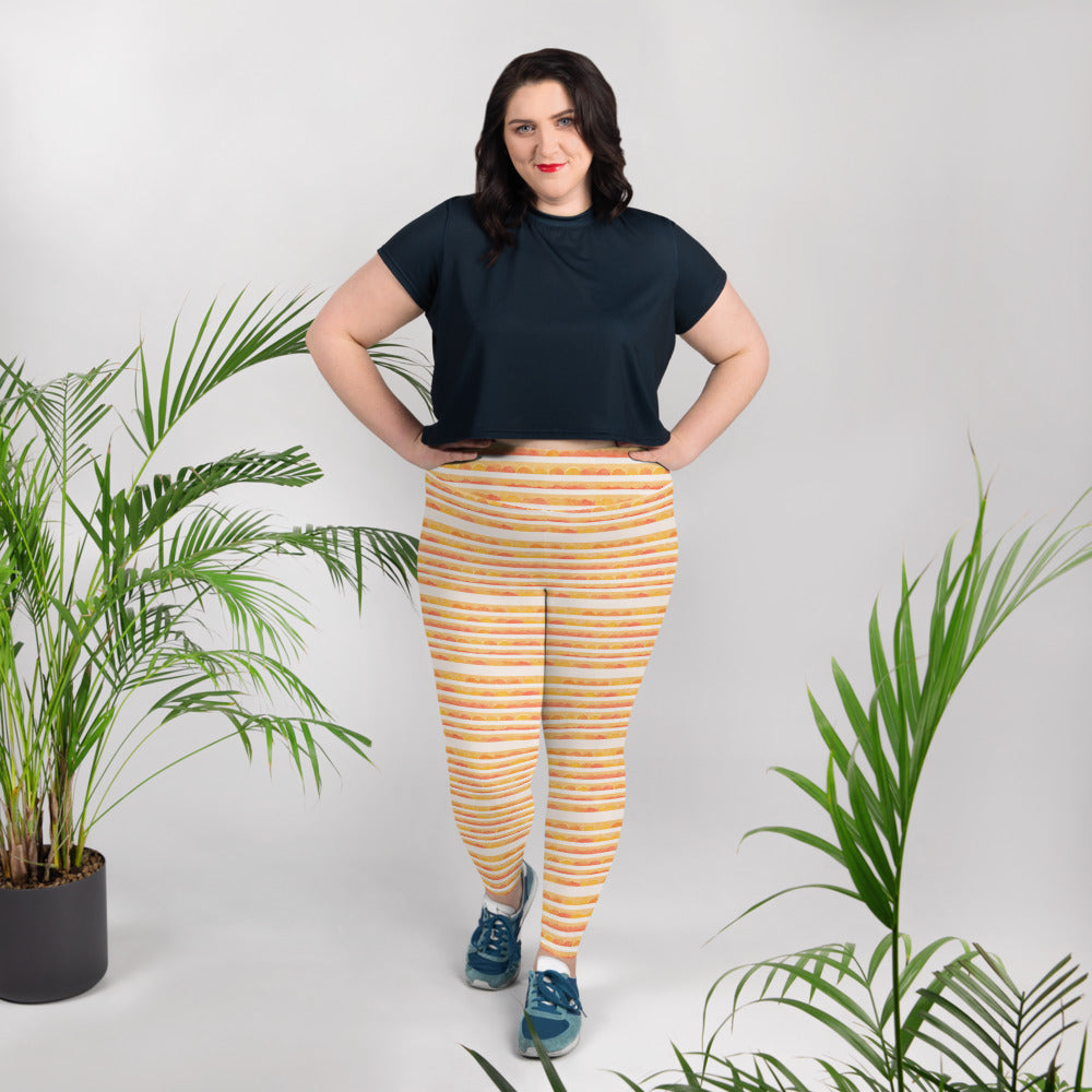 Rising Sun Plus Size Leggings