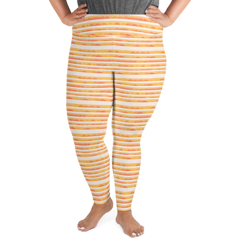 Rising Sun Plus Size Leggings