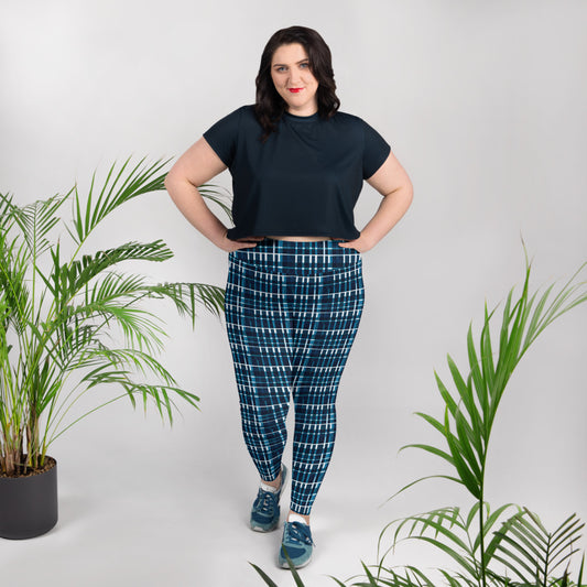 Royal Blue Scottish Heritage Plus Size Leggings