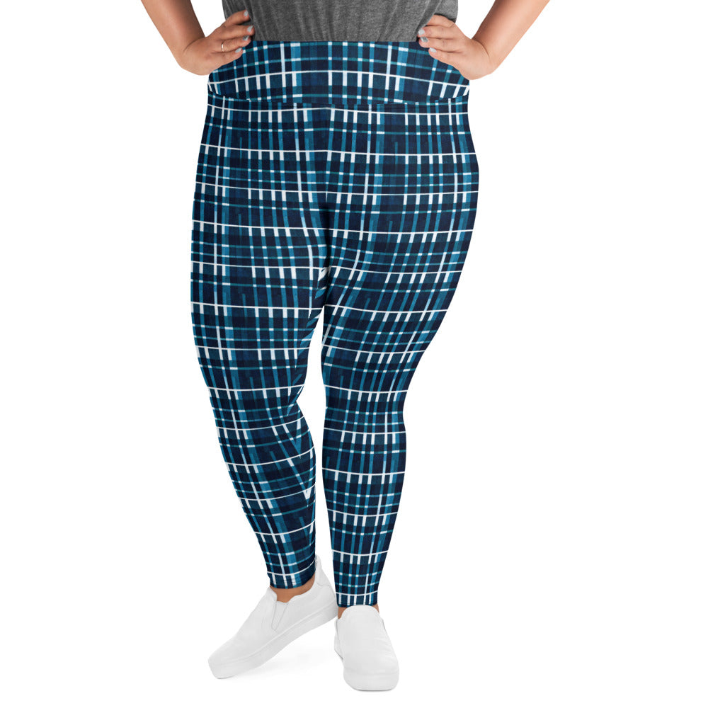 Royal Blue Scottish Heritage Plus Size Leggings