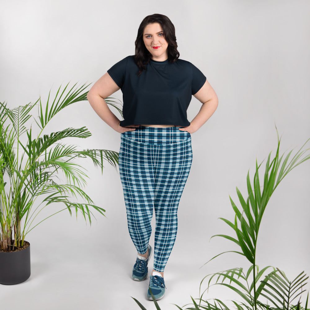 Scotsman’s Skyward Plaid Plus Size Leggings