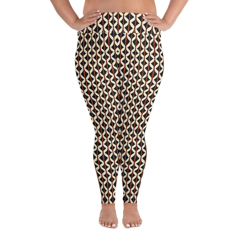 Tribal Tones In Harmony Plus Size Leggings