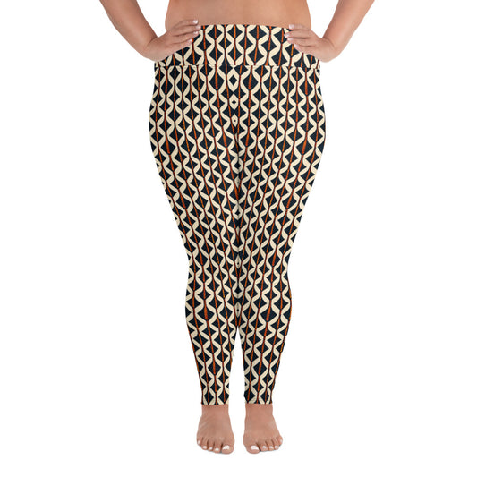 Tribal Tones In Harmony Plus Size Leggings