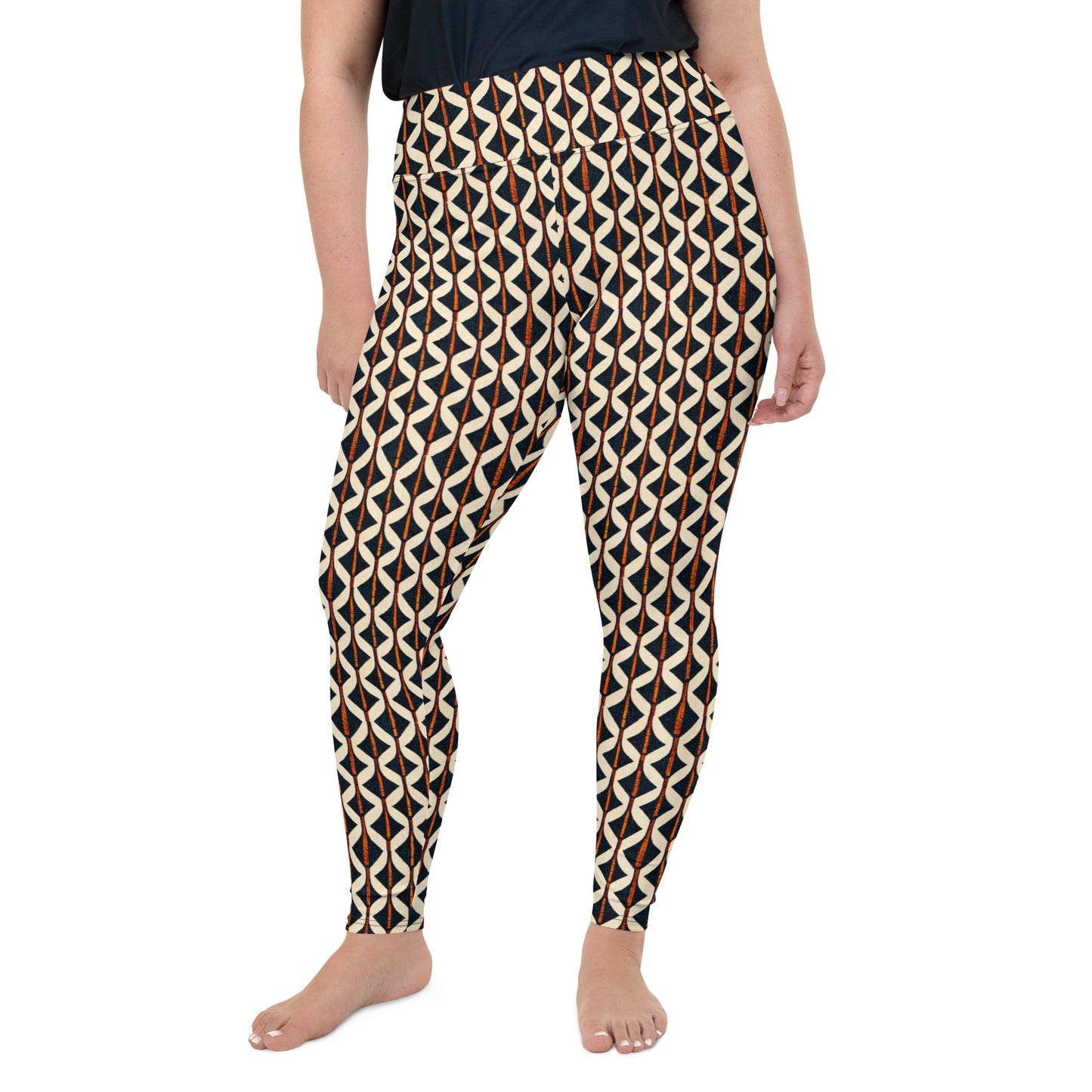 Tribal Tones In Harmony Plus Size Leggings