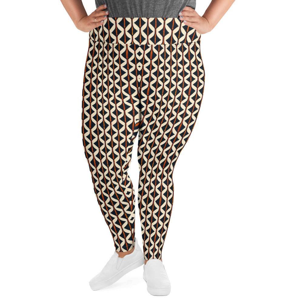 Tribal Tones In Harmony Plus Size Leggings