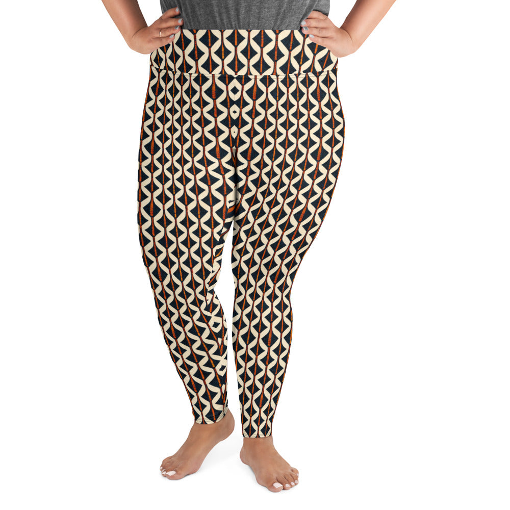 Tribal Tones In Harmony Plus Size Leggings