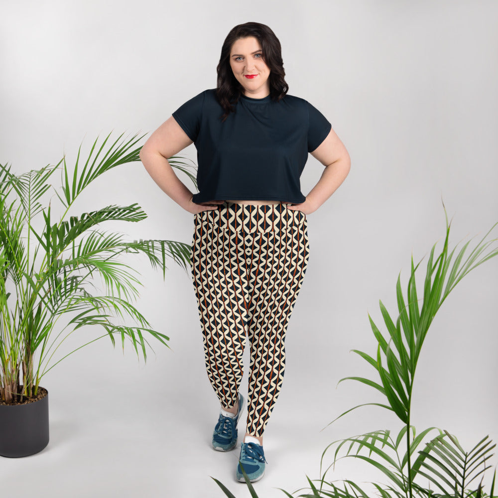 Tribal Tones In Harmony Plus Size Leggings